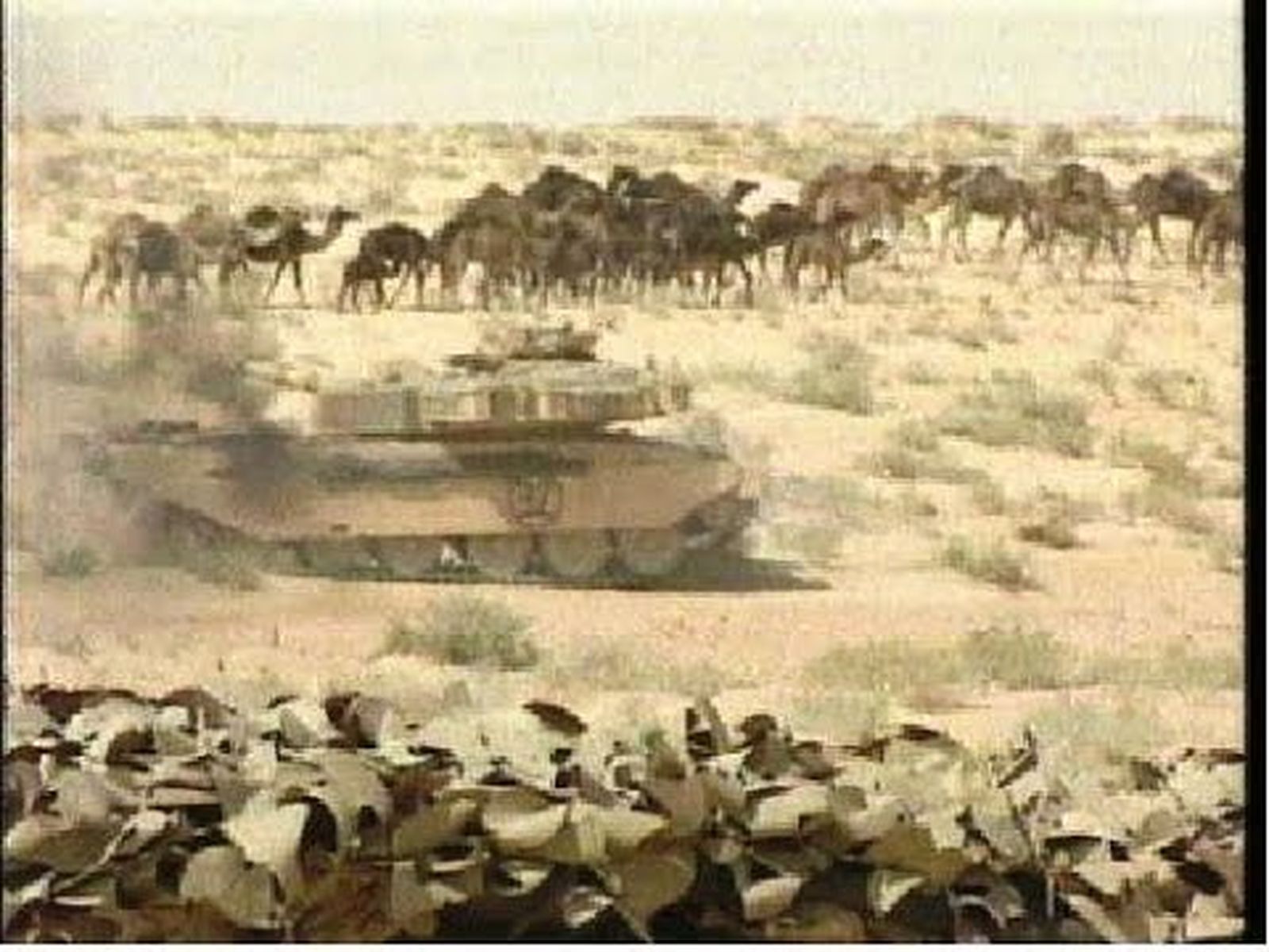 Arsenal de armas  la víspera de la Operación Tormenta del Desierto