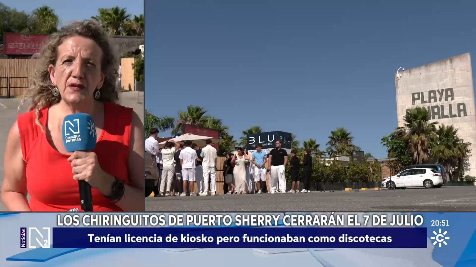 Cierre de los chiringuitos de Puerto Sherry