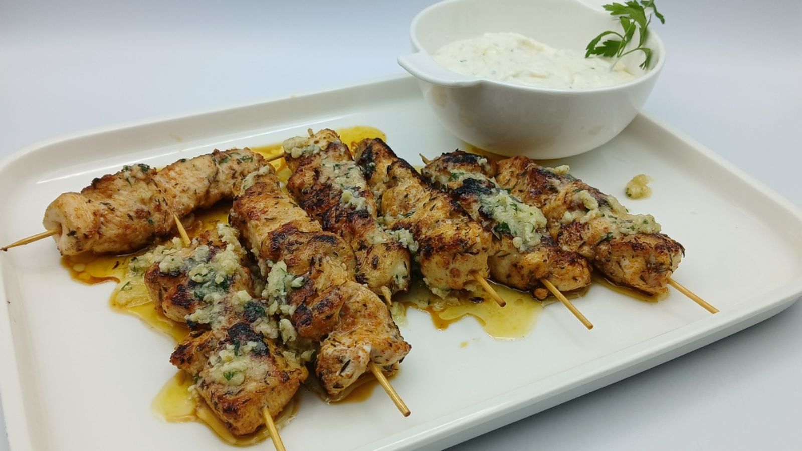 Brocheta de pollo