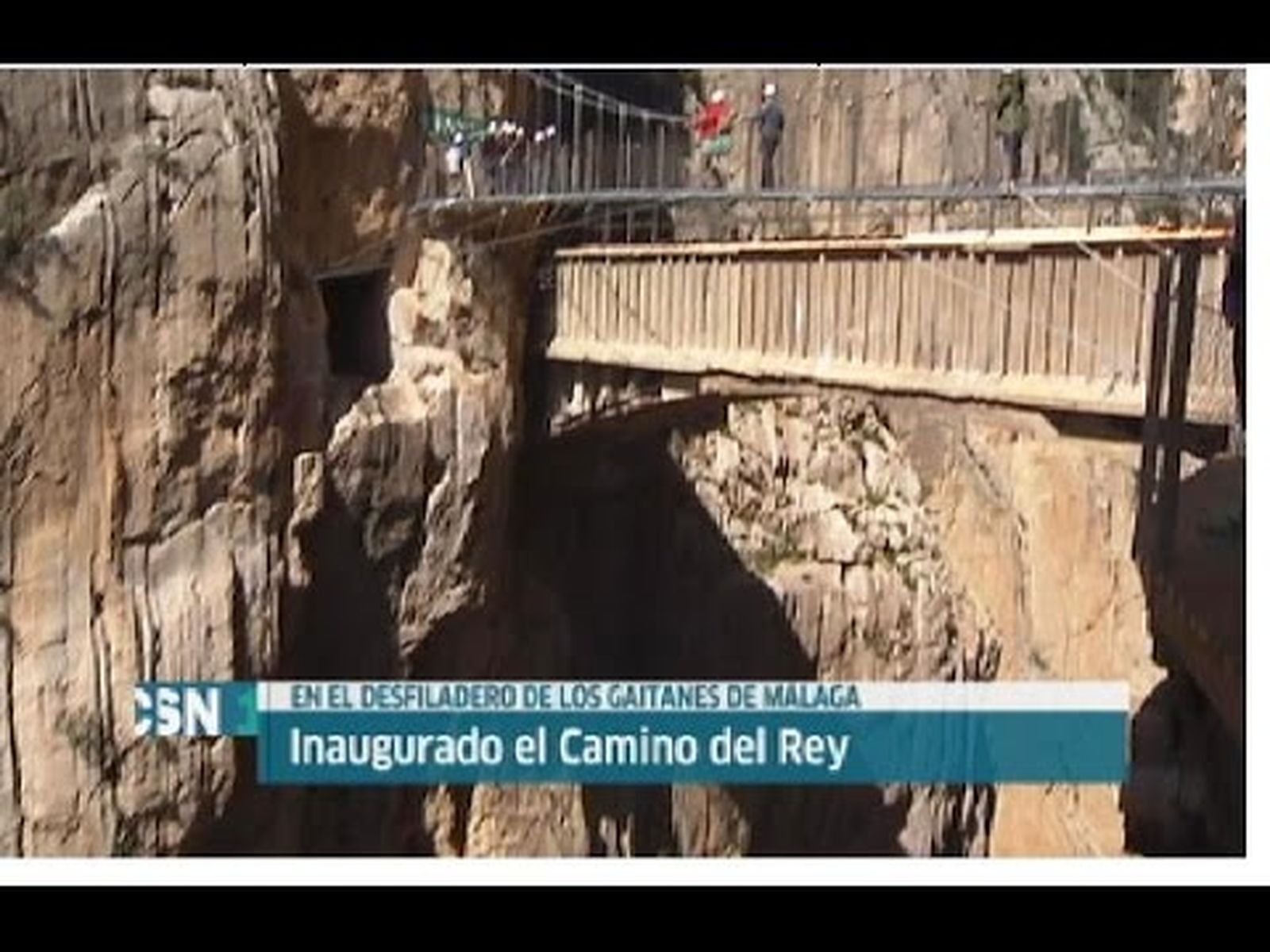 Inaugurado el Caminito del Rey en Málaga