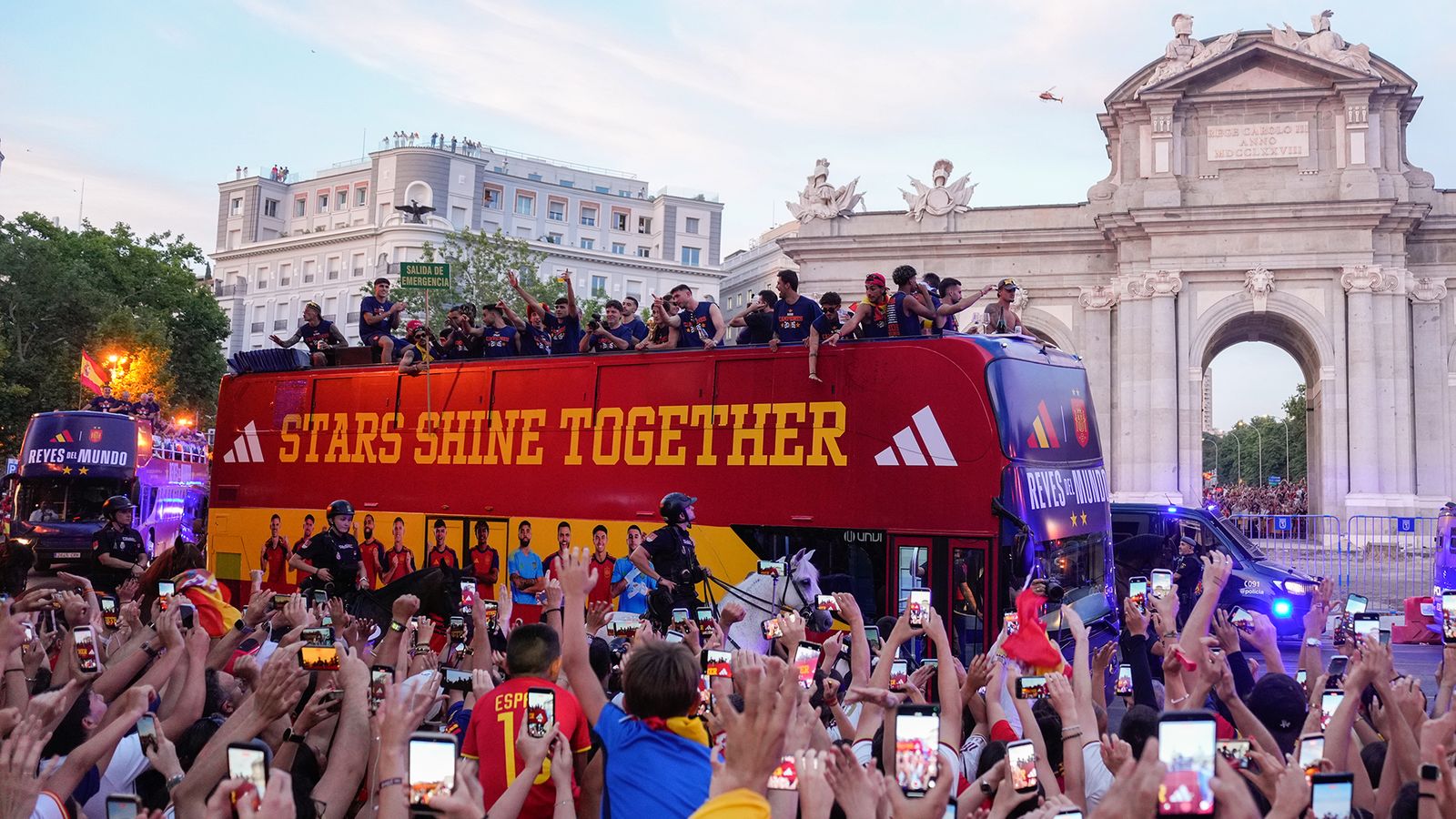 Celebración del Mundial en Madrid